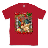 Red merry cluckin' christmas Classic Tee - RanaPortraitStore