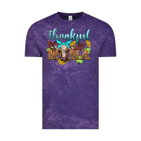 Cloud Purple thankful mama cow Vintage Tee - BarkalooDesign
