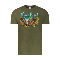 Vintage Olive thankful mama cow Vintage Tee - BarkalooDesign