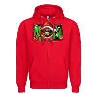 Red joy afro santa gnomes Zipper Hoodie - FaDigitalArtStudio
