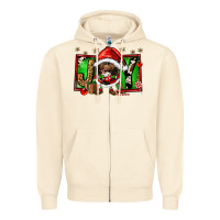Sandshell joy afro santa gnomes Zipper Hoodie - FaDigitalArtStudio