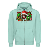 Seafoam joy afro santa gnomes Zipper Hoodie - FaDigitalArtStudio