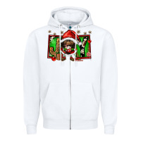 White joy afro santa gnomes Zipper Hoodie - FaDigitalArtStudio