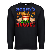 Black mommy's little nugget Premium Sweatshirt - AdoDesignShop