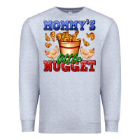 Heather Grey mommy's little nugget Premium Sweatshirt - AdoDesignShop