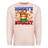 Pale Pink mommy's little nugget Premium Sweatshirt - AdoDesignShop