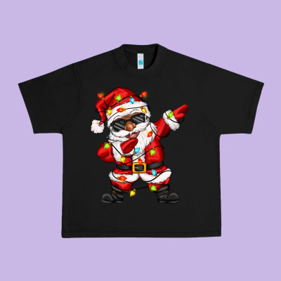 Afro Dabbing Santa Urban Heavy Tee Designed By Zillion Design Studio