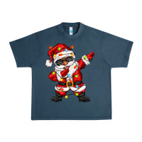 Midnight Navy afro dabbing santa Urban Heavy Tee - Zillion Design Studio