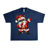 Navy afro dabbing santa Urban Heavy Tee - Zillion Design Studio