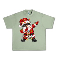 Oil Green afro dabbing santa Urban Heavy Tee - Zillion Design Studio
