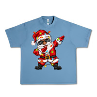Pebble Blue afro dabbing santa Urban Heavy Tee - Zillion Design Studio