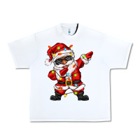 White afro dabbing santa Urban Heavy Tee - Zillion Design Studio