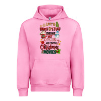 Fuchsia Pink let's bake stuff drink hot cocoa and watch christm Urban Hoodie - MaliasSmallBusiness