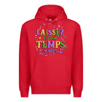 Red laissez les bon temps rouler Premium Hoodie - MaliasSmallBusiness