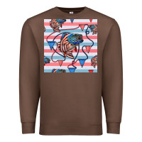 Chestnut american flag bass Premium Sweatshirt - BundleAndBundleShop
