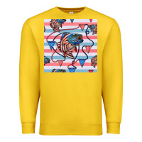 Lemon american flag bass Premium Sweatshirt - BundleAndBundleShop