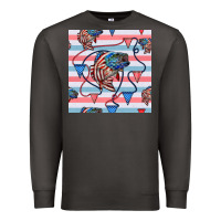 Smoke american flag bass Premium Sweatshirt - BundleAndBundleShop