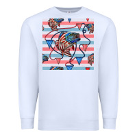 White american flag bass Premium Sweatshirt - BundleAndBundleShop