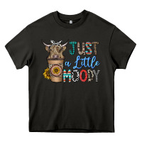 Asphalt just a latte moody Heavy Core Tee - CowhideDigitalArt