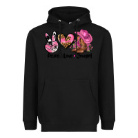Black peace love  cowgirl Heavyweight Hoodie - AdoDesignShop