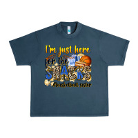 Midnight Navy im just here for the snacks basketball sister Urban Heavy Tee - Zillion Design Studio