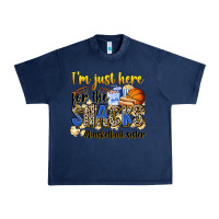 Navy im just here for the snacks basketball sister Urban Heavy Tee - Zillion Design Studio