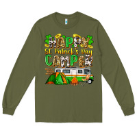 Army Green happy st. patrick's day camper Long Sleeve Tee - Zillion Design Studio