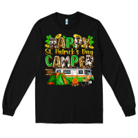 Black happy st. patrick's day camper Long Sleeve Tee - Zillion Design Studio