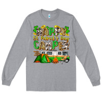 Heather Grey happy st. patrick's day camper Long Sleeve Tee - Zillion Design Studio