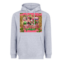 Heather Grey cafecito y chisme coffee cups Heavyweight Hoodie - Jasminsmagicworld