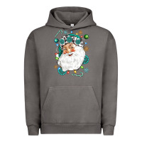 Pigment Tornado Western Santa Christmas Urban Hoodie - NancyCooperArtShop