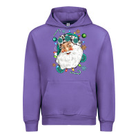 Tulip Western Santa Christmas Urban Hoodie - NancyCooperArtShop