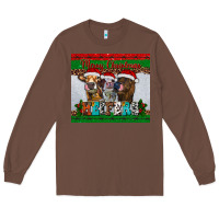 Chestnut merry christmas heifers Long Sleeve Tee - RanaPortraitStore
