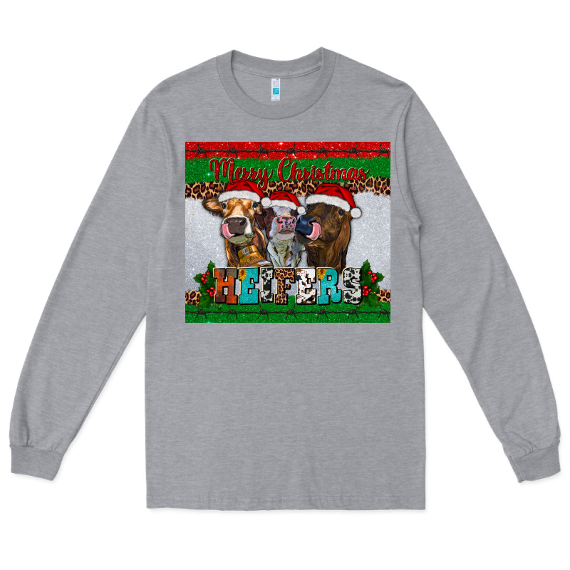 Merry Christmas Heifers Long Sleeve Tee by RanaPortraitStore | Teevron