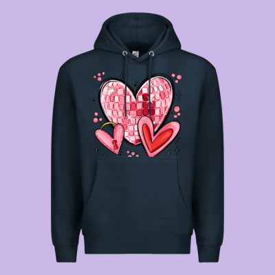 Valentines Hearts Premium Hoodie Designed By Maliassmallbusiness