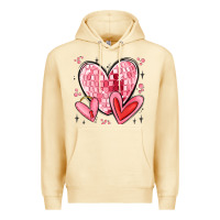 Pina Colada valentines hearts Premium Hoodie - MaliasSmallBusiness