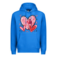True Royal valentines hearts Premium Hoodie - MaliasSmallBusiness