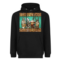 Black skeleton coffee cups Heavyweight Hoodie - Jasminsmagicworld