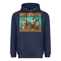 Navy skeleton coffee cups Heavyweight Hoodie - Jasminsmagicworld