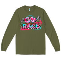 Army Green go race Long Sleeve Tee - AdoDesignShop