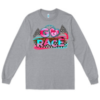 Heather Grey go race Long Sleeve Tee - AdoDesignShop