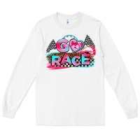 White go race Long Sleeve Tee - AdoDesignShop