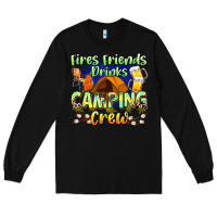 Black fires friends drinks camping crew Long Sleeve Tee - Zillion Design Studio