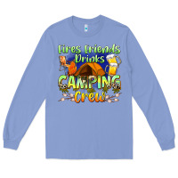 Colony Blue fires friends drinks camping crew Long Sleeve Tee - Zillion Design Studio