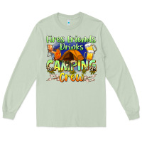 Matcha fires friends drinks camping crew Long Sleeve Tee - Zillion Design Studio
