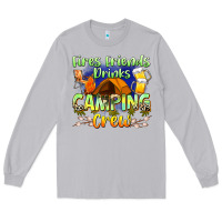 Moon Dust fires friends drinks camping crew Long Sleeve Tee - Zillion Design Studio