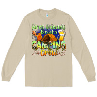 Mushroom fires friends drinks camping crew Long Sleeve Tee - Zillion Design Studio
