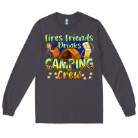 Smoke fires friends drinks camping crew Long Sleeve Tee - Zillion Design Studio