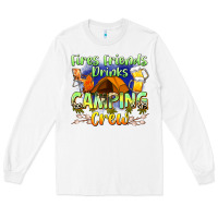 White fires friends drinks camping crew Long Sleeve Tee - Zillion Design Studio