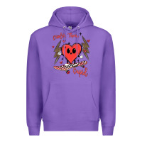Purple cooler than cupid Premium Hoodie - MaliasSmallBusiness